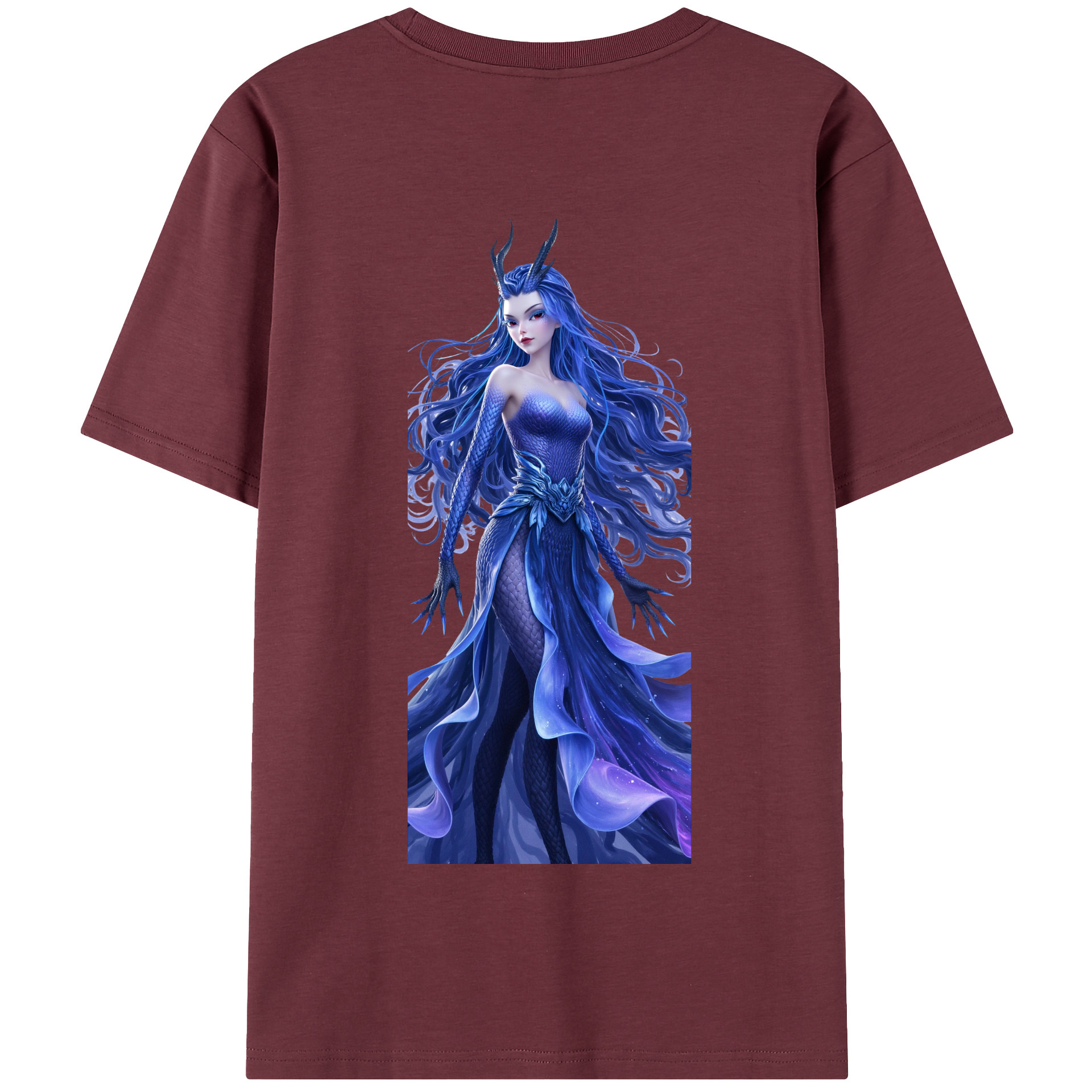 （画像用） Ne Zha 2 ナタ 魔童の大暴れ 綿100％半袖Tシャツ（背面プリント）